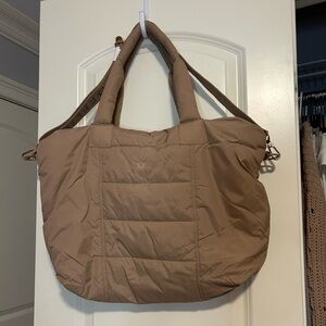 Offline by Aerie Tan Quilted Women's Bag